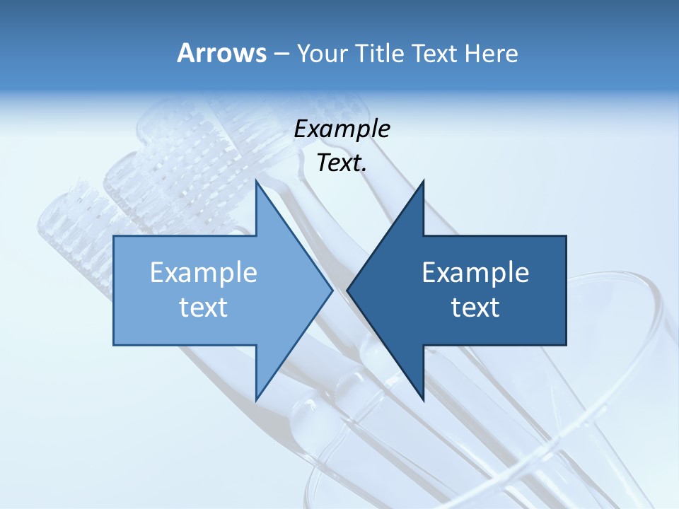 Photo Of Various Toothbrushes In A Glass - Oral Hygiene PowerPoint Template