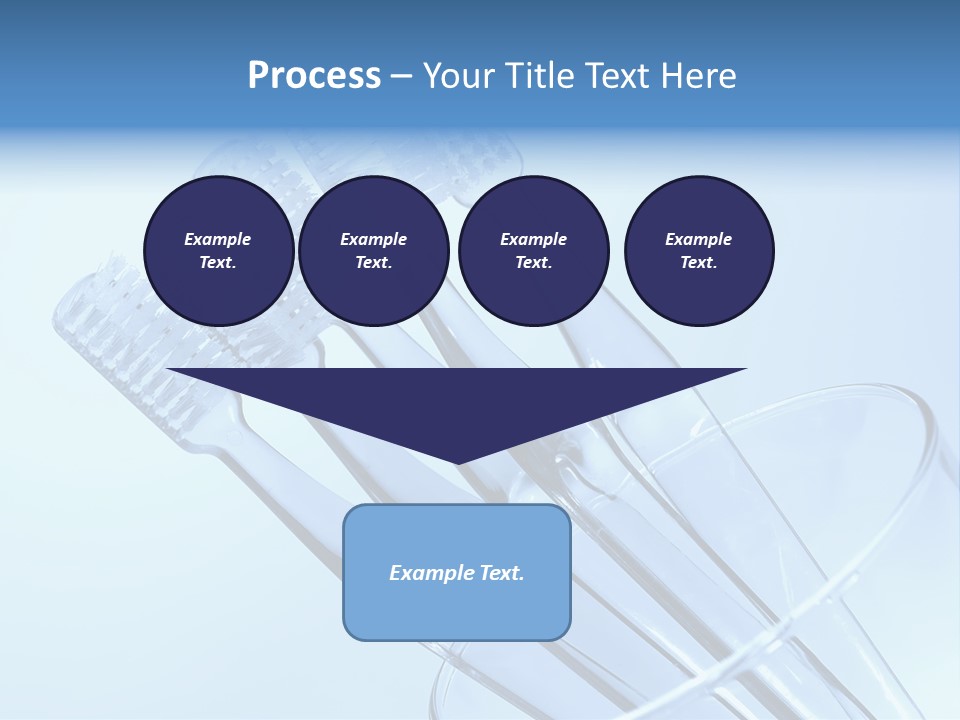 Photo Of Various Toothbrushes In A Glass - Oral Hygiene PowerPoint Template
