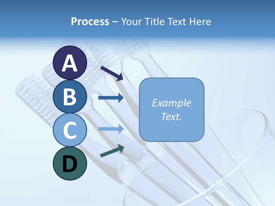 Photo Of Various Toothbrushes In A Glass - Oral Hygiene PowerPoint Template