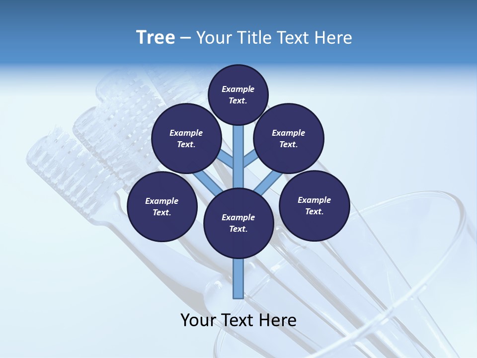 Photo Of Various Toothbrushes In A Glass - Oral Hygiene PowerPoint Template