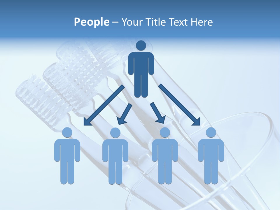 Photo Of Various Toothbrushes In A Glass - Oral Hygiene PowerPoint Template