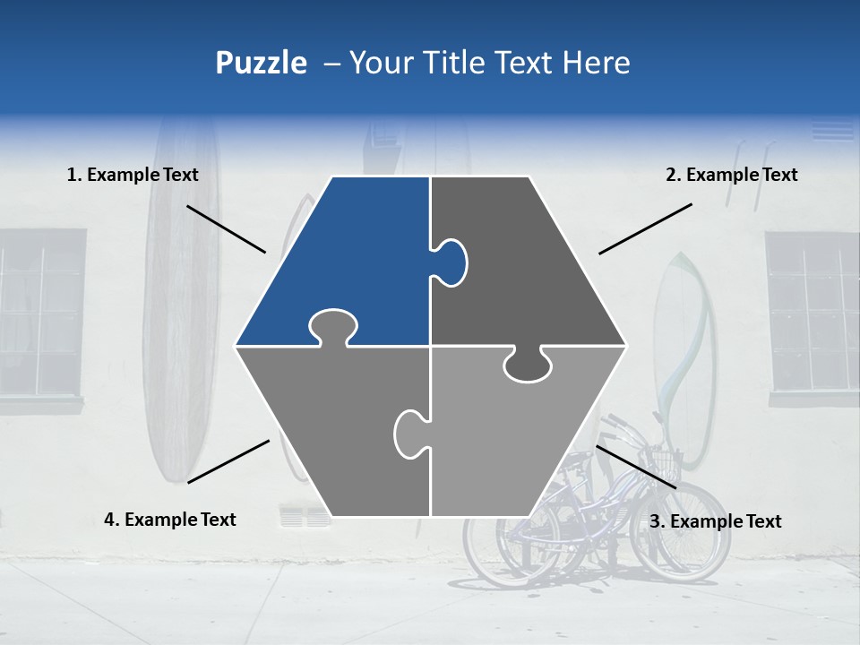 Bicycle At Surf Shop PowerPoint Template