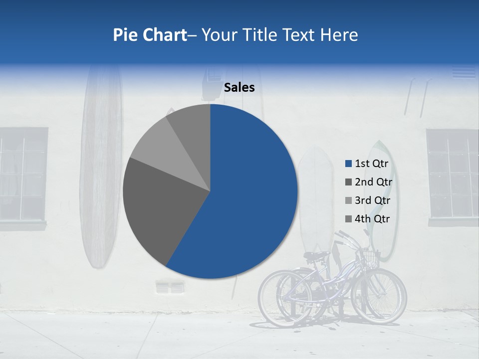 Bicycle At Surf Shop PowerPoint Template