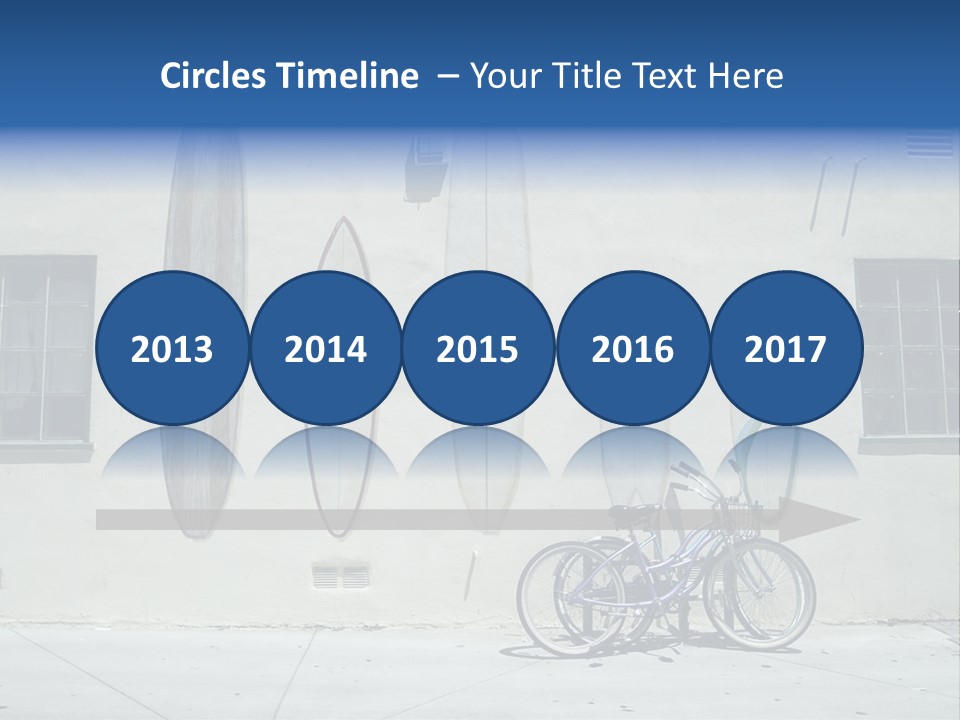 Bicycle At Surf Shop PowerPoint Template