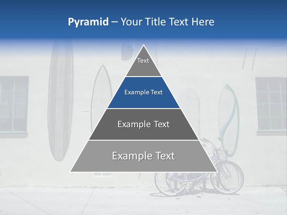Bicycle At Surf Shop PowerPoint Template