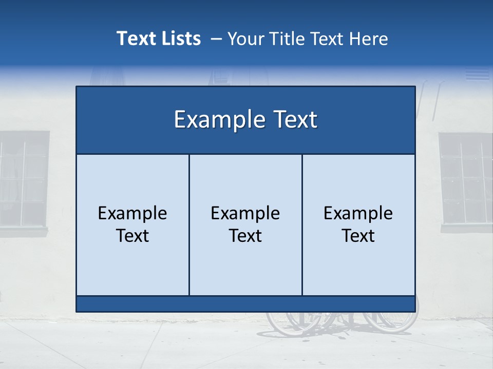 Bicycle At Surf Shop PowerPoint Template