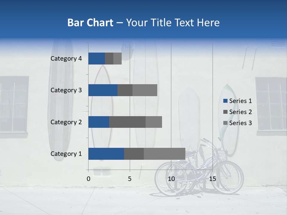 Bicycle At Surf Shop PowerPoint Template