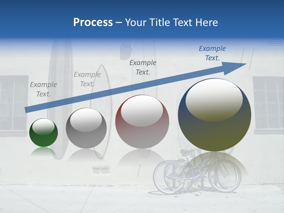 Bicycle At Surf Shop PowerPoint Template