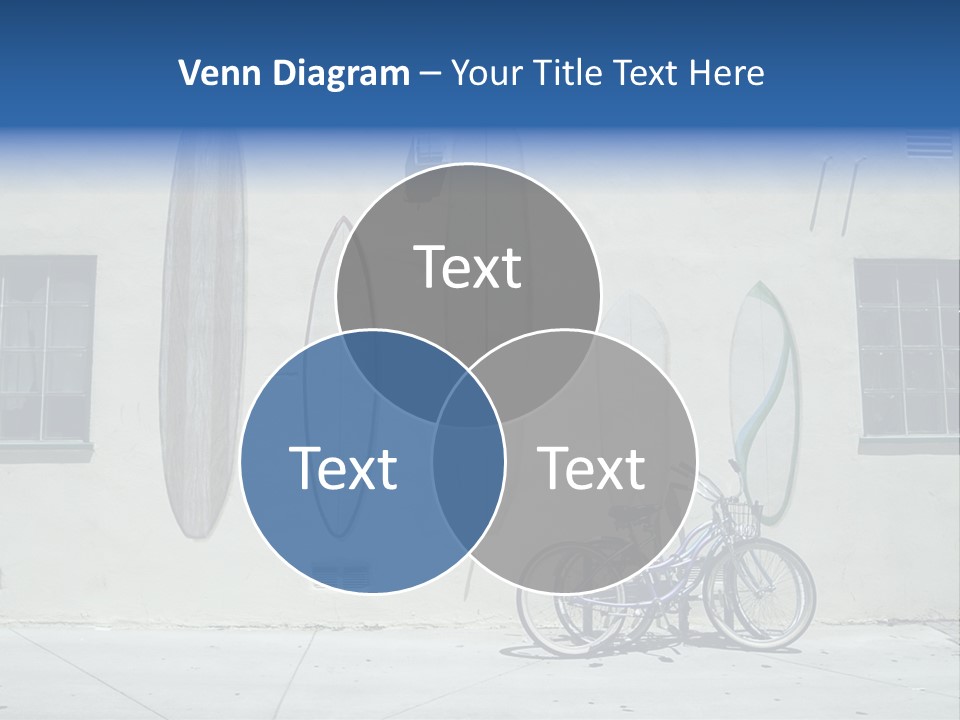 Bicycle At Surf Shop PowerPoint Template