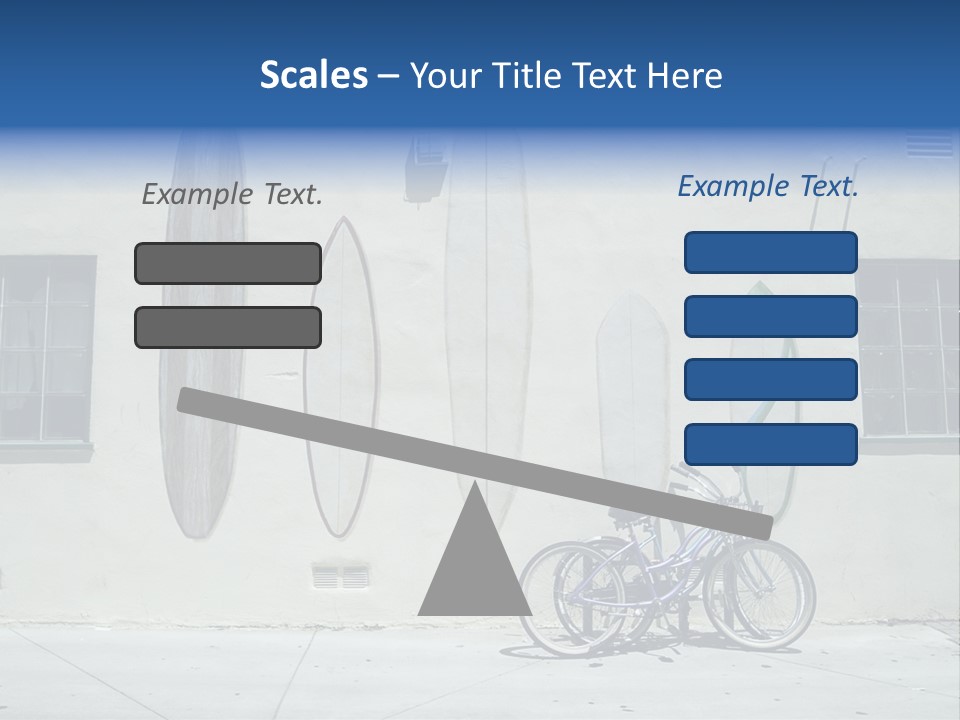 Bicycle At Surf Shop PowerPoint Template