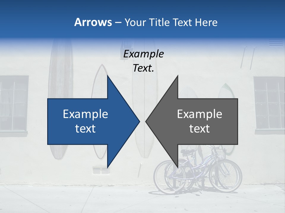 Bicycle At Surf Shop PowerPoint Template