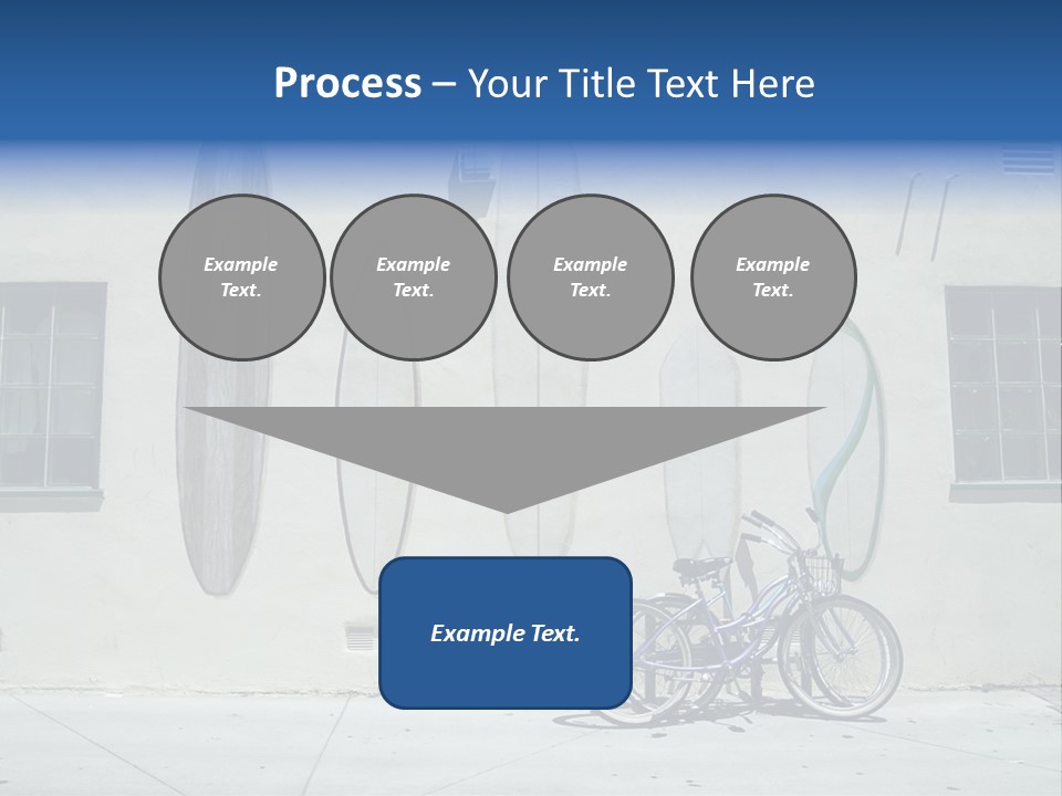 Bicycle At Surf Shop PowerPoint Template