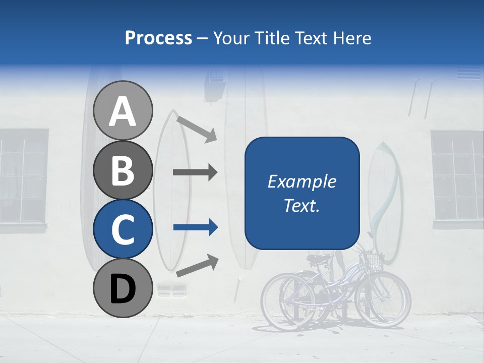 Bicycle At Surf Shop PowerPoint Template