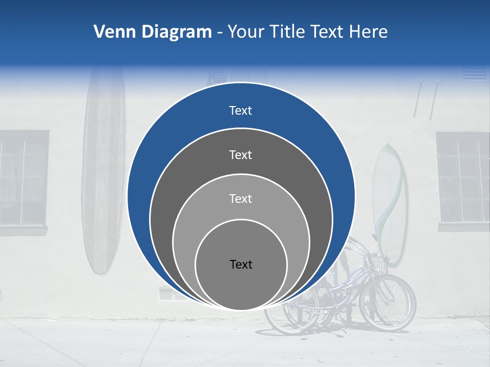 Bicycle At Surf Shop PowerPoint Template