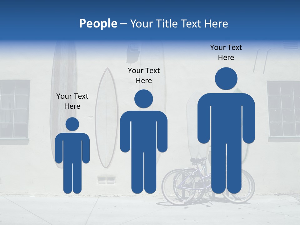 Bicycle At Surf Shop PowerPoint Template