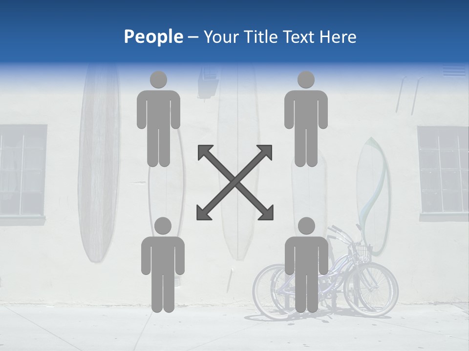Bicycle At Surf Shop PowerPoint Template