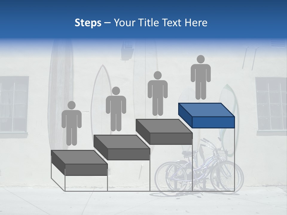 Bicycle At Surf Shop PowerPoint Template