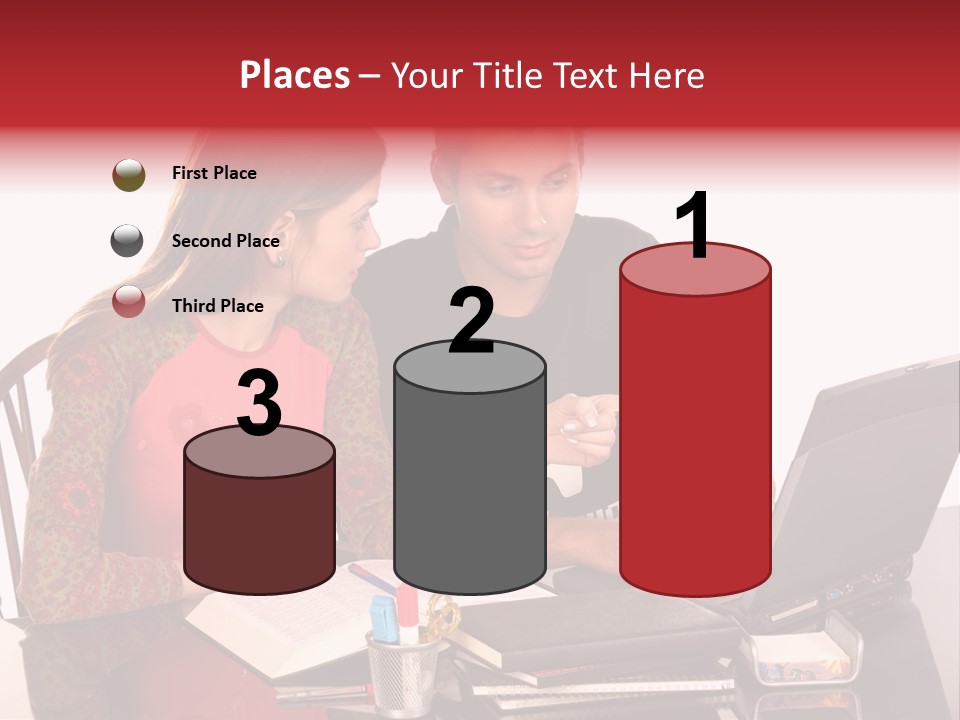 Old Grung White Brick Wall And Moss PowerPoint Template