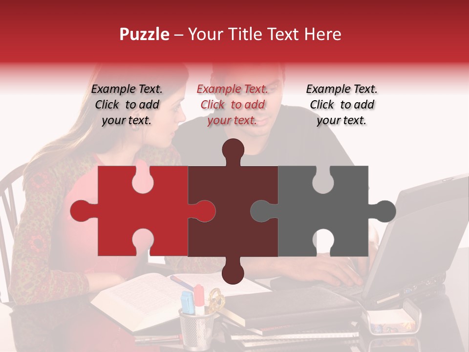 Old Grung White Brick Wall And Moss PowerPoint Template