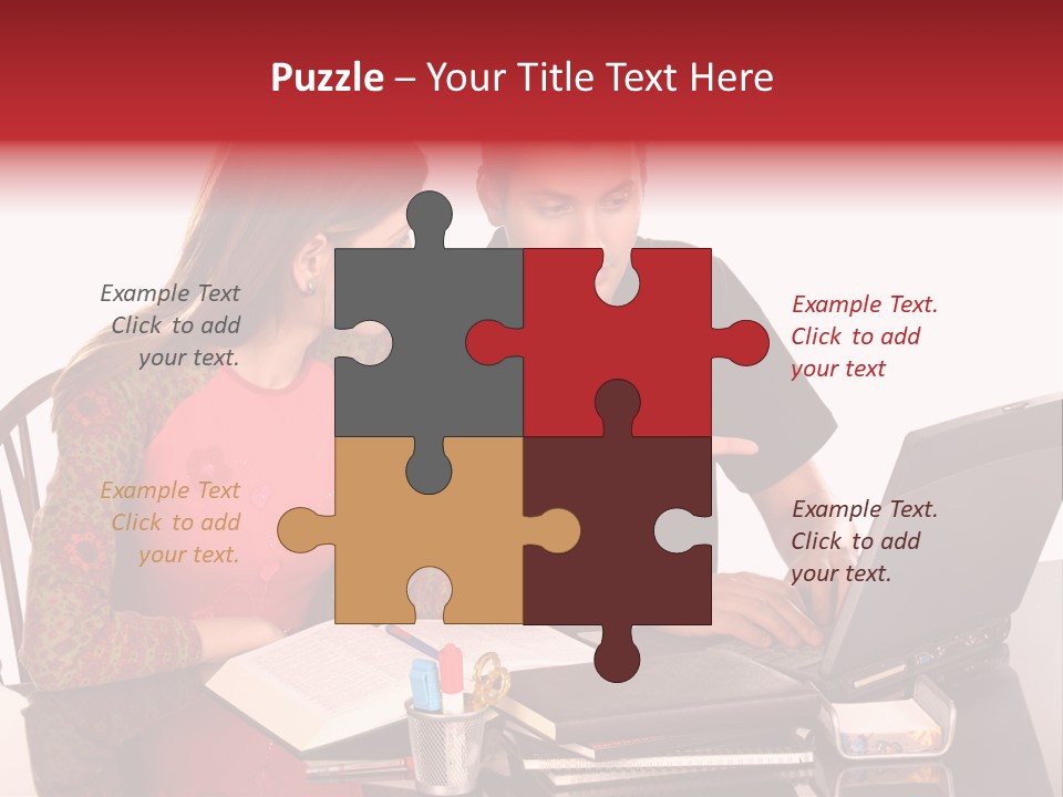 Old Grung White Brick Wall And Moss PowerPoint Template