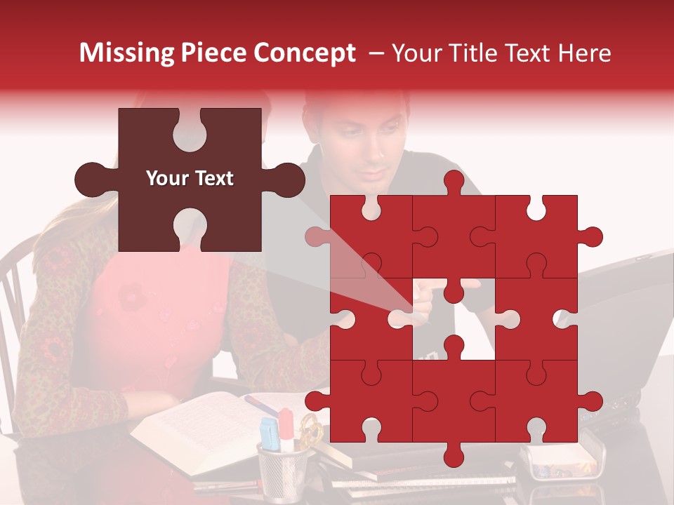 Old Grung White Brick Wall And Moss PowerPoint Template