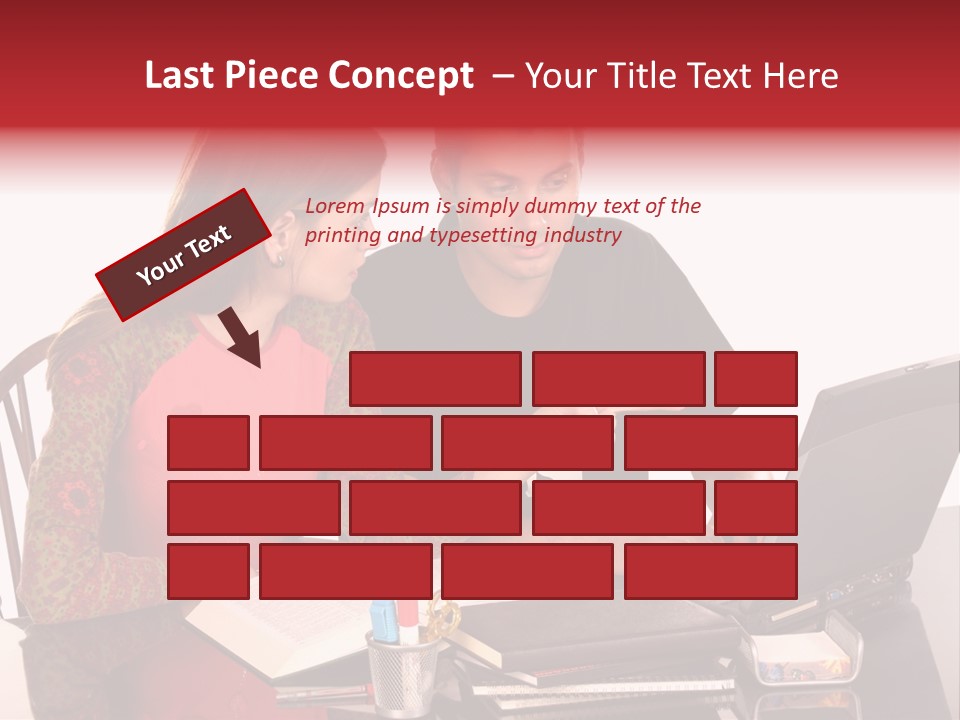 Old Grung White Brick Wall And Moss PowerPoint Template