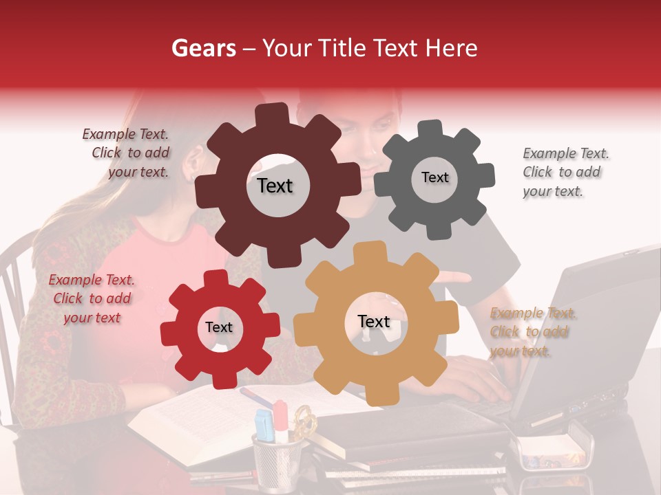 Old Grung White Brick Wall And Moss PowerPoint Template