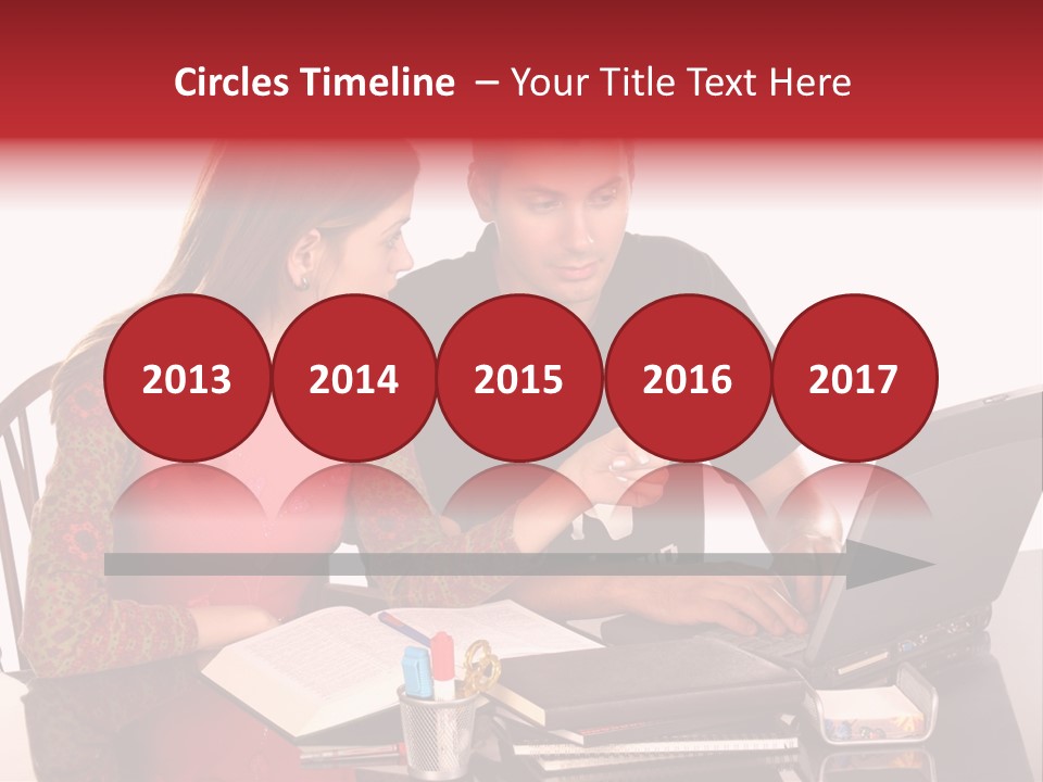 Old Grung White Brick Wall And Moss PowerPoint Template