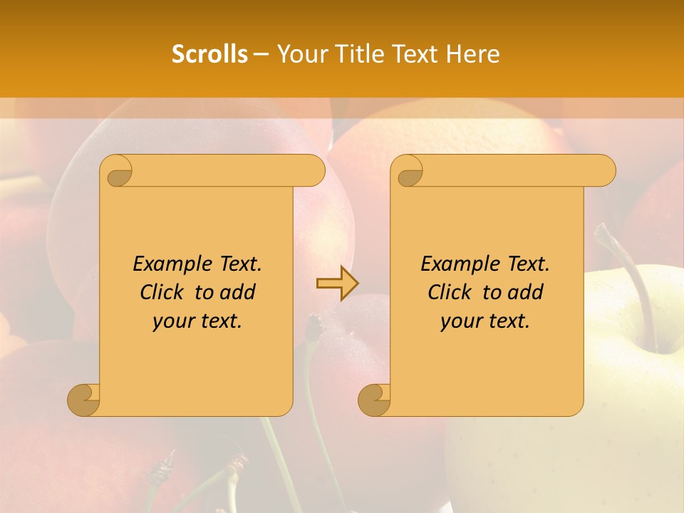 Young Woman Shouting At Another Woman Through A Megaphone PowerPoint Template