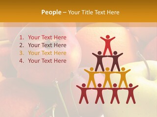 Young Woman Shouting At Another Woman Through A Megaphone PowerPoint Template