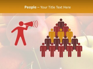 Young Woman Shouting At Another Woman Through A Megaphone PowerPoint Template