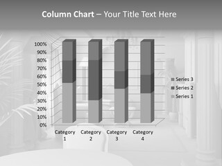 3D Render. White Room. PowerPoint Template