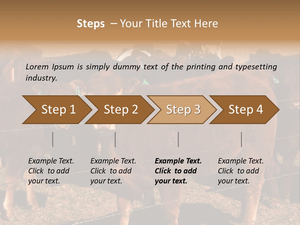 Staring Cow PowerPoint Template