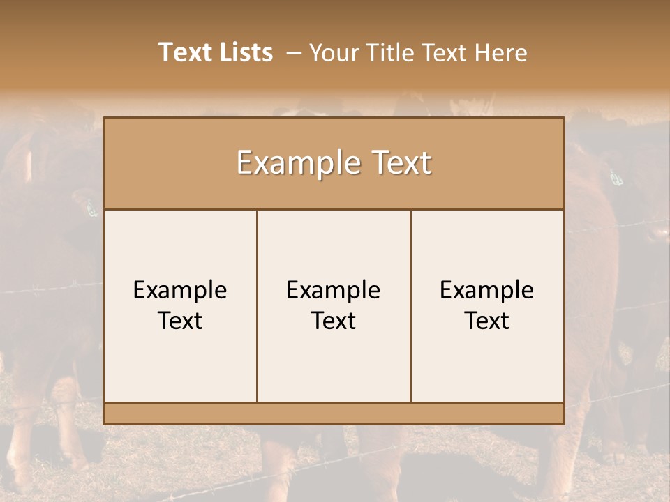Staring Cow PowerPoint Template