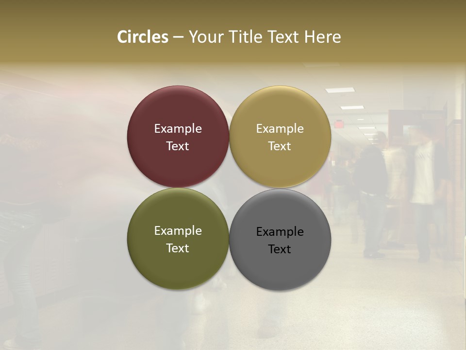 School Hallway 4 PowerPoint Template