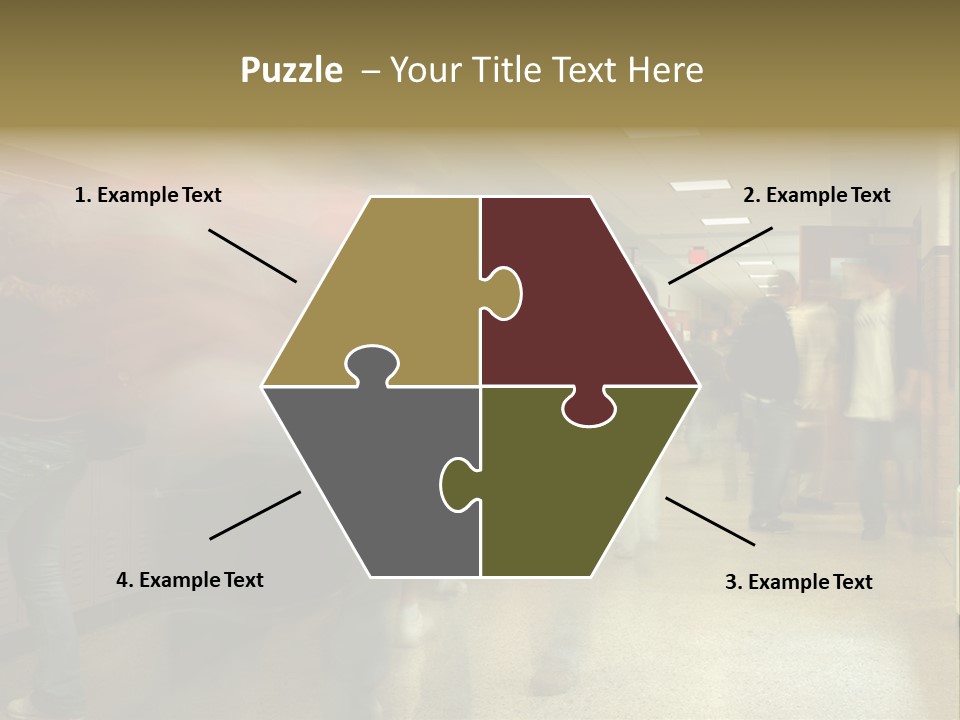 School Hallway 4 PowerPoint Template