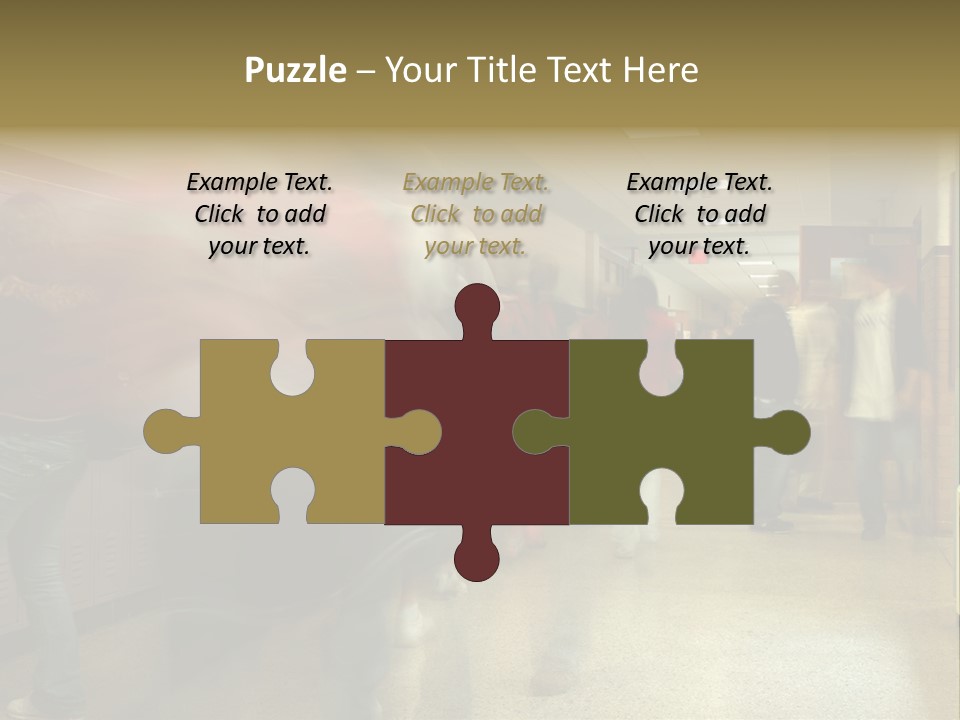 School Hallway 4 PowerPoint Template