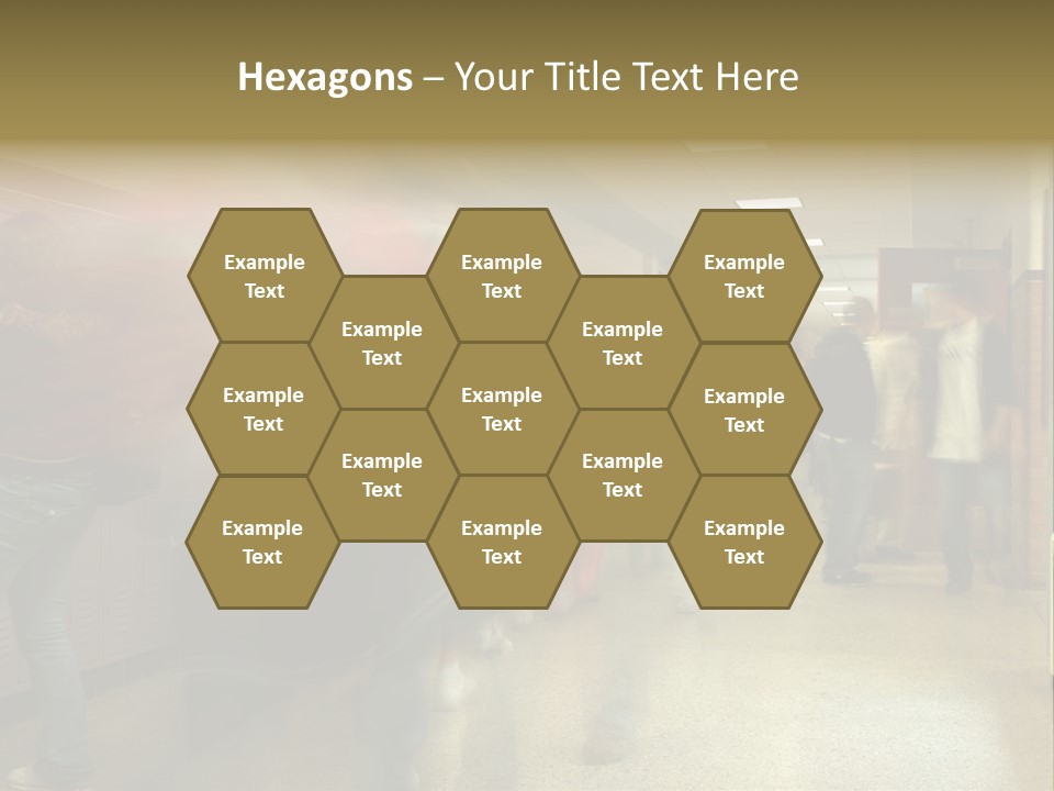 School Hallway 4 PowerPoint Template