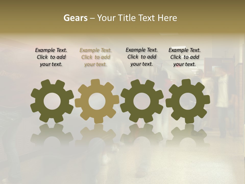 School Hallway 4 PowerPoint Template