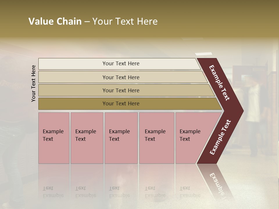 School Hallway 4 PowerPoint Template