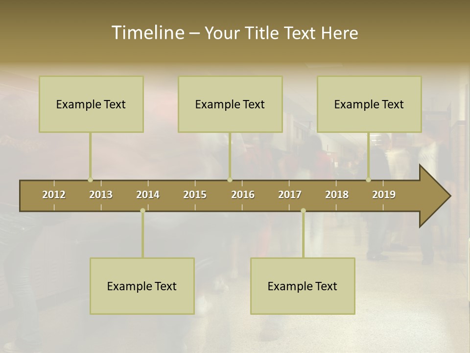 School Hallway 4 PowerPoint Template