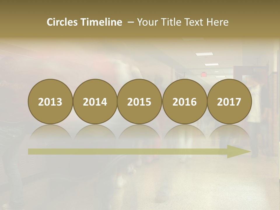 School Hallway 4 PowerPoint Template