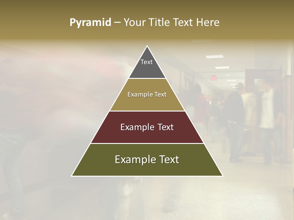 School Hallway 4 PowerPoint Template