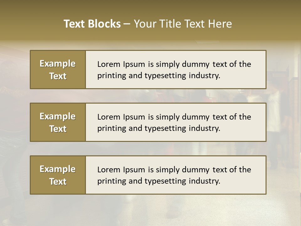 School Hallway 4 PowerPoint Template