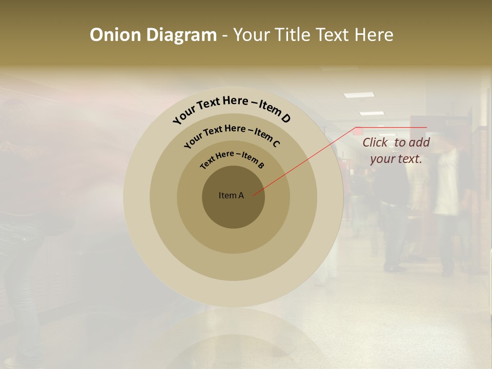 School Hallway 4 PowerPoint Template