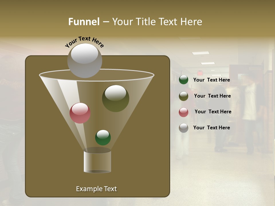 School Hallway 4 PowerPoint Template