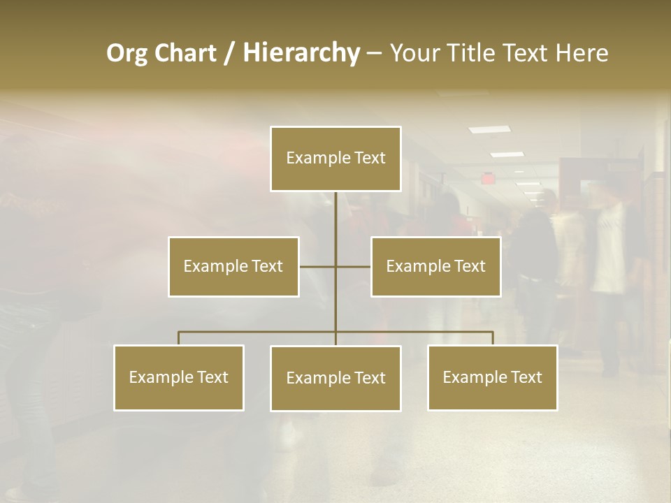 School Hallway 4 PowerPoint Template