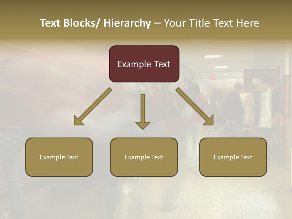 School Hallway 4 PowerPoint Template