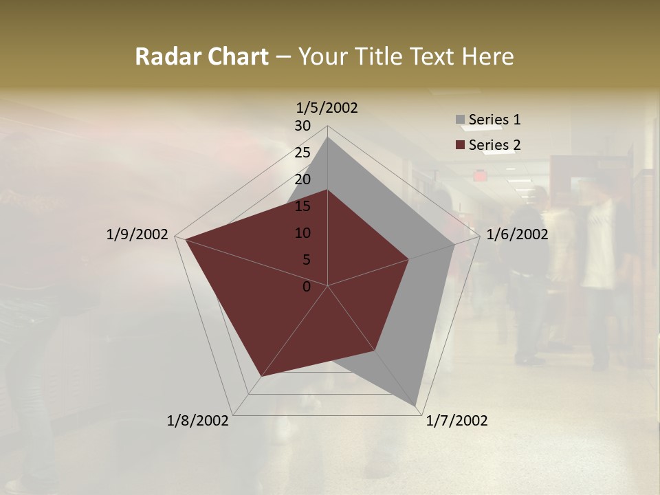 School Hallway 4 PowerPoint Template