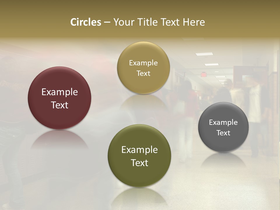 School Hallway 4 PowerPoint Template